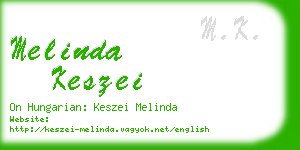 melinda keszei business card